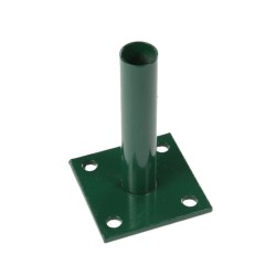 Oszloptartó talp, dübeltalp zöld ∅38 3D és 2D kerítéspanelhez