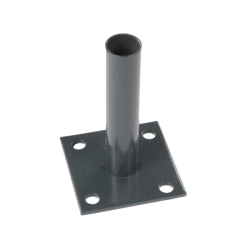 Oszloptartó talp dübeltalp antracit ∅48 , keritésfonathoz