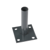 Oszloptartó talp dübeltalp antracit ∅48 , keritésfonathoz