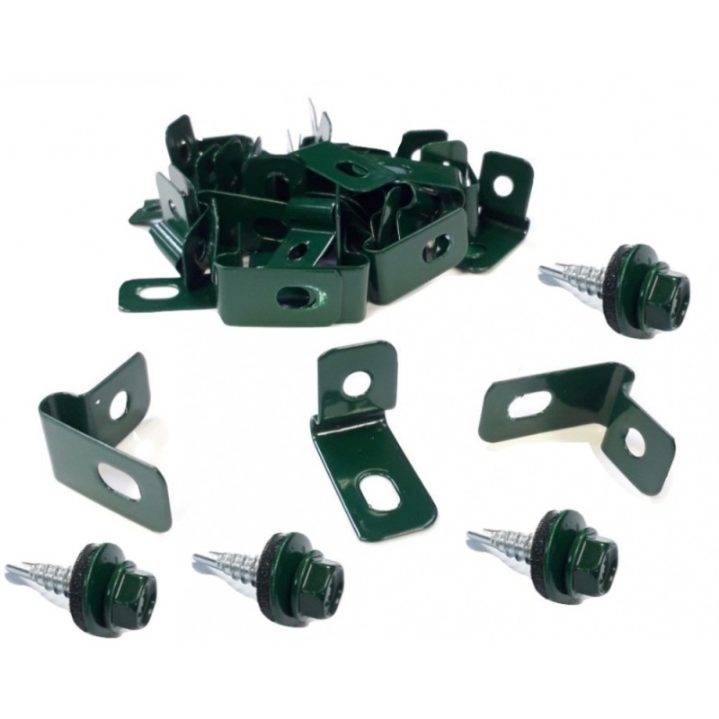 Panelrögzítő fül zöld