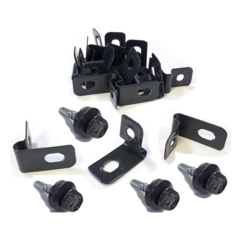 Panelrögzítő fül antracit