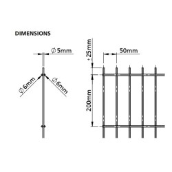 2D táblás kerítés horganyzott 6/5/6 több méretben