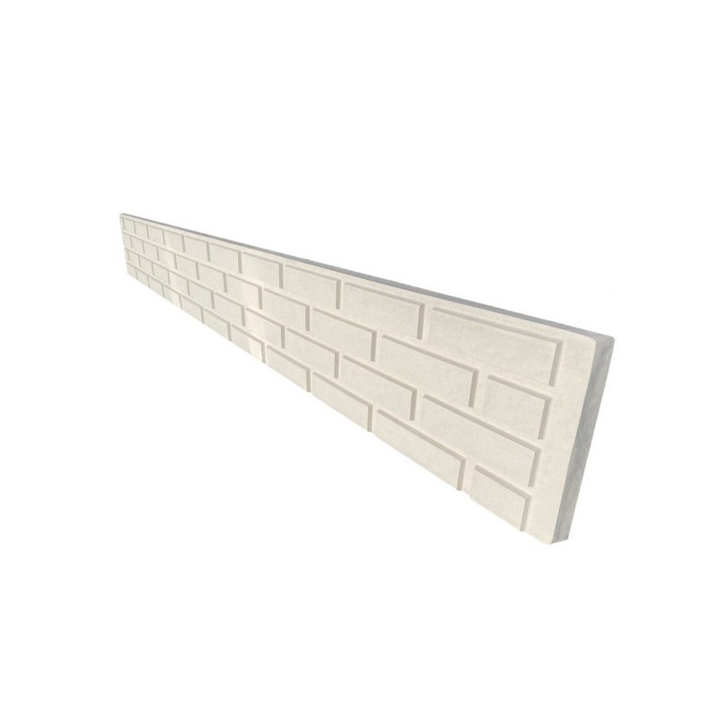 Beton lábazati elem téglamintás táblás kerítéshez