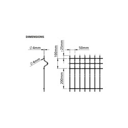 3D táblás kerítés tüzihorganyzott több méretben