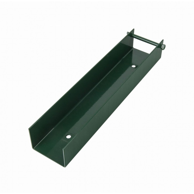 Talpas U - profil zöld beton lábazati elemhez