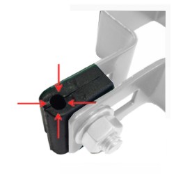 Panelrögzítő fül zöld