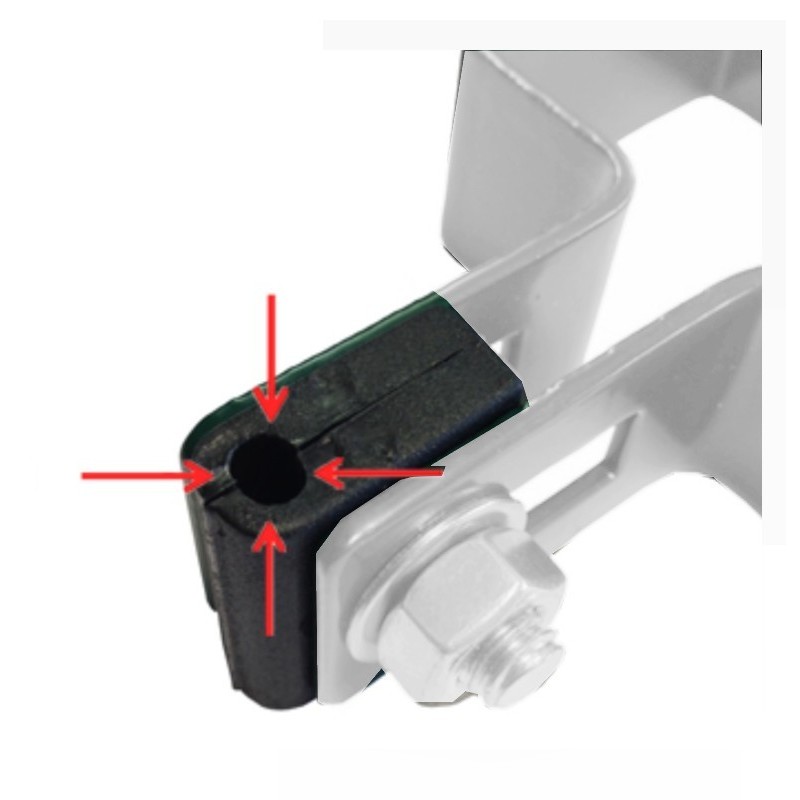 Panelrögzítő fül zöld