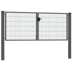 Kétszárnyú bejárati kapu ECO antracit 3m széles