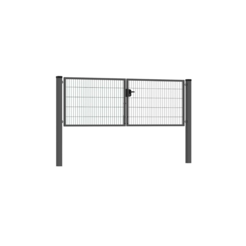 Kétszárnyú bejárati kapu ECO antracit 3m széles