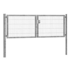 Kétszárnyú bejárati kapu ECO horganyzott 4m széles