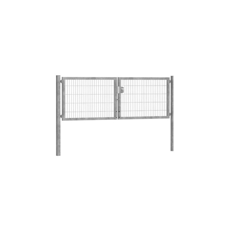 Kétszárnyú bejárati kapu ECO horganyzott 4m széles