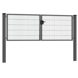 Kétszárnyú bejárati kapu ECO antracit 4m széles