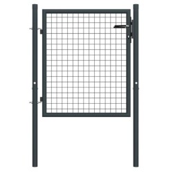 Egyszárnyú kerti kapu, kínai kapu antracit 1m széles