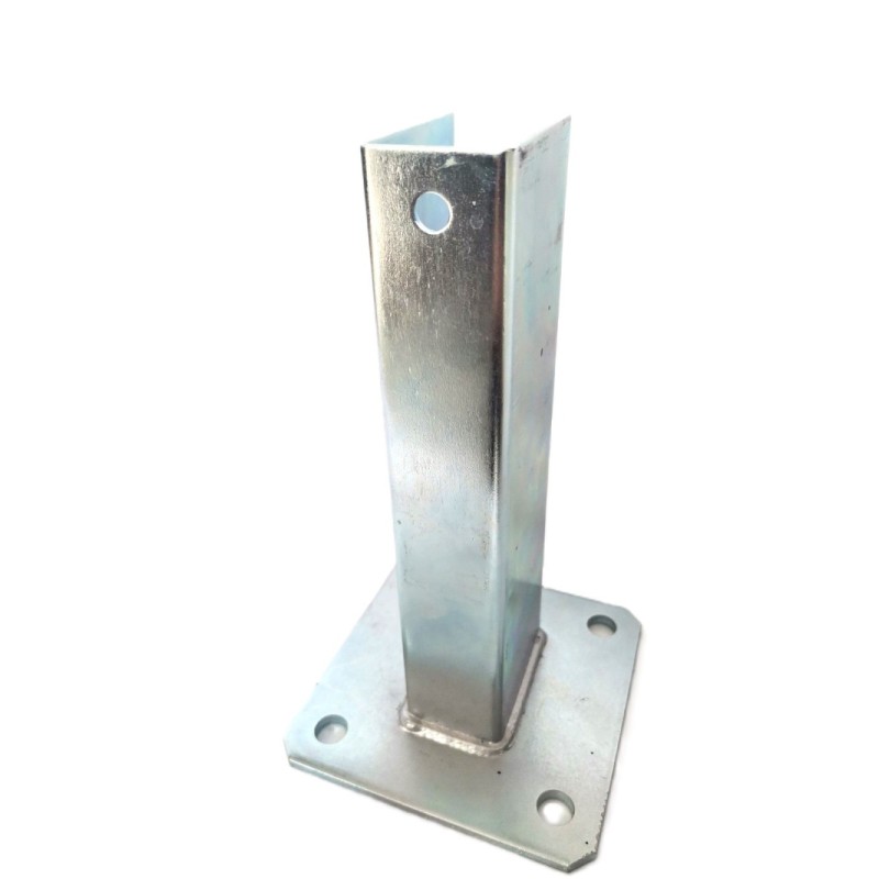 Falrögzítő, falindító horganyzott 60x40 3D és 2D kerítéspanelhez